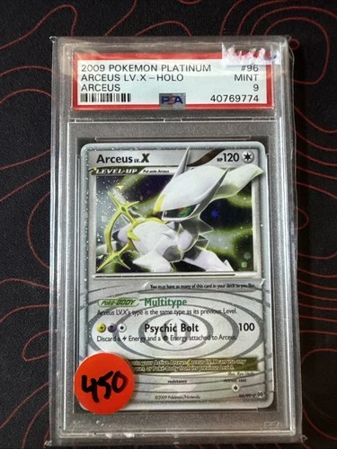 Arceus LV.X Holo #96 PSA 9 2009 Pokemon Platinum Arceus POP 198