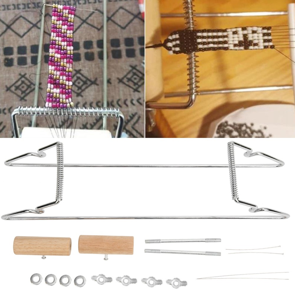 Stainless Steel Weaving Beading Loom Kit Jewelry Bracelet Handmade Kn KRI✈️