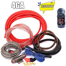 Car Audio 4Gauge Cable Kit Amp Amplifier Install RCA Subwoofer Sub Wiring 2300W