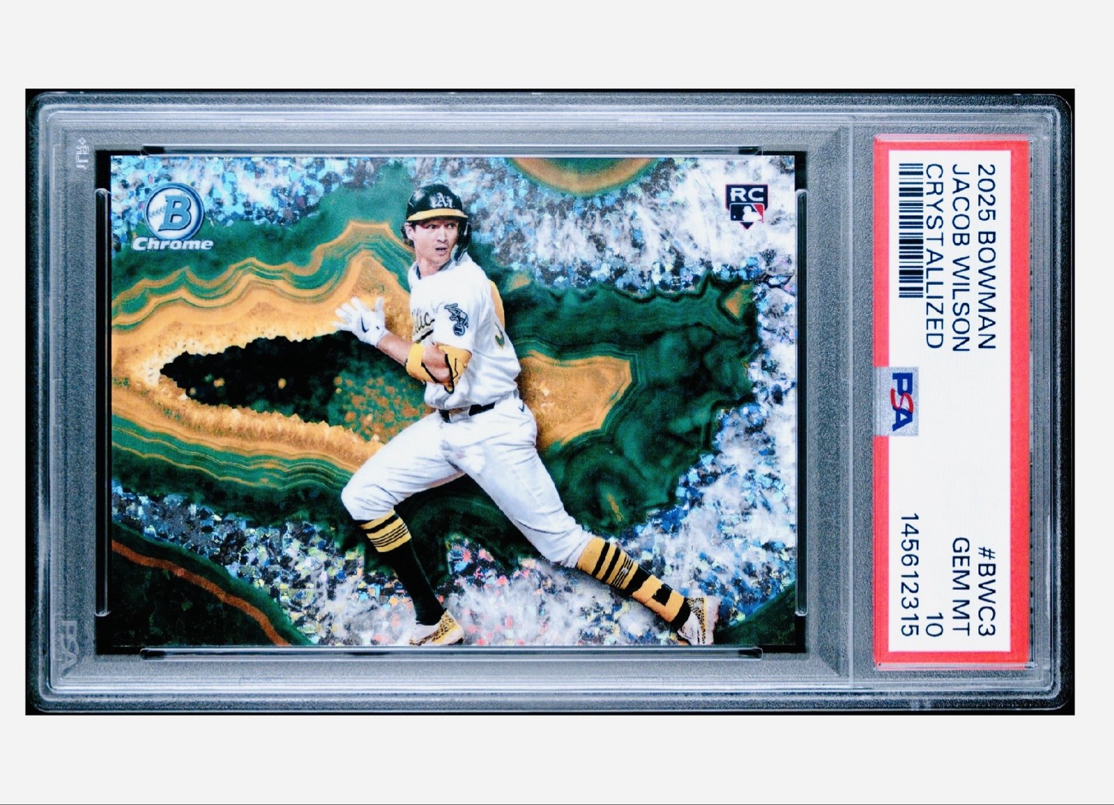 JACOB WILSON 2025 Bowman Crystallized #BWC-3 (RC) CASE HIT🔥PSA 10💎