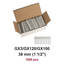 1000x Collated Concrete Nails 38mm 1-1/2" Hilti GX3 GX120 GX100 X-GN Nailer