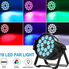 US 18x10W LED RGBW PAR Light DMX Stage Wash Strobe Lighting Disco DJ Party Show