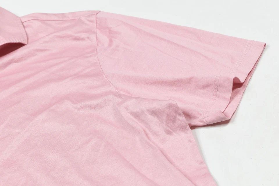 Camisa Polo Gran Sasso Para Hombres 54 Rosa Manga Corta 100% Algodón Calce Ajustado Informal Foto 4 de 4