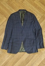 Vitale Barberis Canonico Blue Mens Suite Jacket Size 40L  Italian Wool