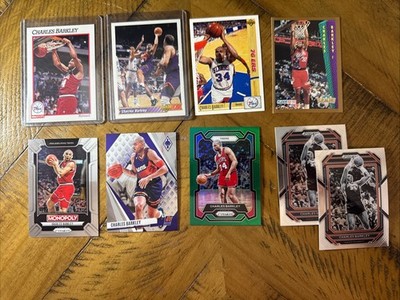 Charles Barkley lot of 9 Cards (1991-24) 76ers, Suns, Auburn   Listed Below