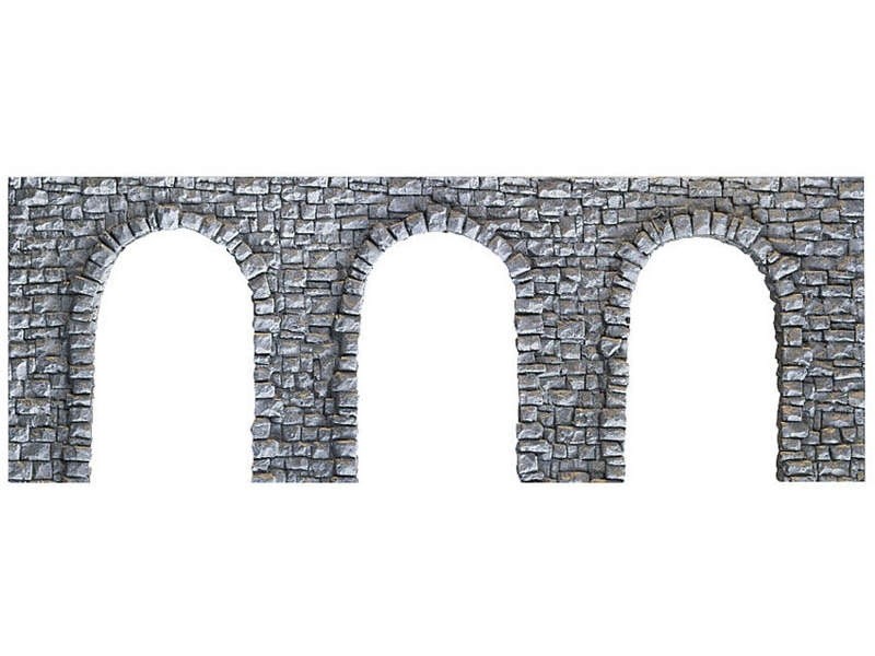 NOCH 58260 Arkadenmauer, offen, 27 x 10 cm Spur H0