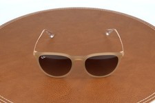 Ray-ban Erika Tan Round Scratched Lenses Sunglasses 54-18-145