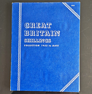 Great Britain Shillings 1953 1966 Coin Album Queen Elizabeth II English Scottish