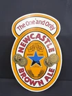 Vintage NEWCASTLE BROWN ALE The One and Only 18" x 11 3/4"  Wood  Beer Sign