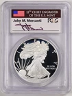 2008 1oz Proof Silver American Eagle PR69DCAM PCGS 26789149 Mercanti Signed
