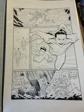 Invincible & Oliver Original Image Comic Book Art Ottley Kirkman Flying Amazon