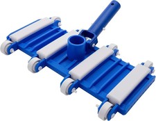 Pool Vacuum Head with Wheels, 14" Heavy Duty Head, Flexible Swimming Blue