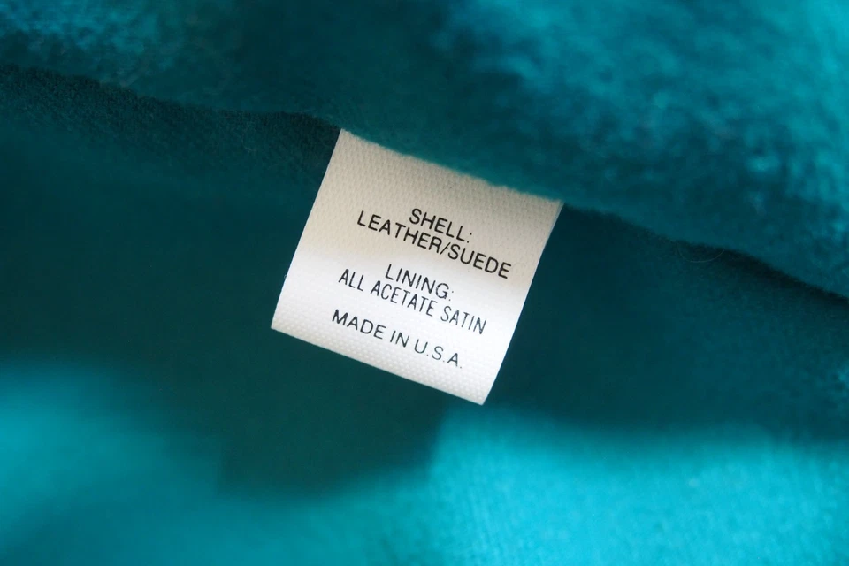 Vintage LL Bean Brown Leather Insulated Bomber Jacket Sherpa Collar Womens 8 - Image 4 of 4