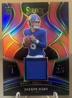 2025 Panini Select Draft Selections Rookie Prizm Jaxson Dart MEM RC NY Giants