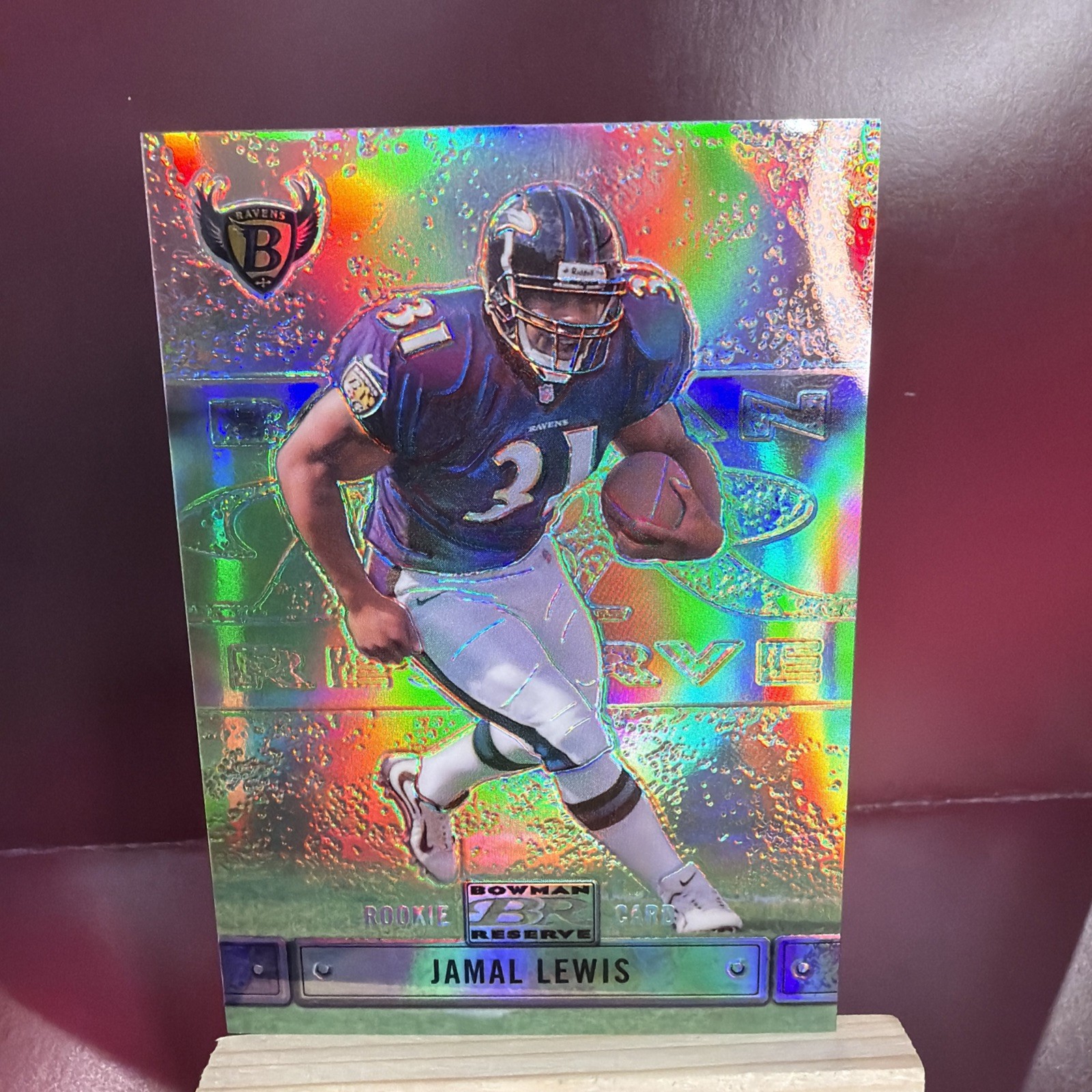 2000 Bowman Reserve /999 Jamal Lewis #7 Rookie RC Ravens