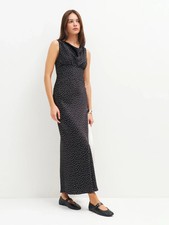 Reformation Dessa Satin Dress - Selene / Size US 8 ( Origin $328 )