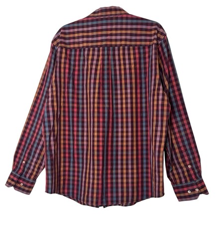 Tommy Bahama Island Modern Fit Hemd Herren XL Knopfleiste kariert Langarm Karriere - Bild 2 von 8