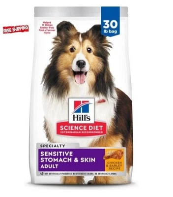 Hill's Science Diet Adult Sensitive Stomach & Sensitive Skin Dry Dog Food, 30lb