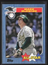 2022 Topps #87AS-8 Mark McGwire 1987 Topps 35th Anniversary All-Stars Blue