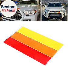 2 Pcs Classic Retro Tri-Color Stripe Decal Sticker for Toyota Tacoma 4Runner Tun