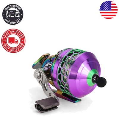 Colorful Spincast Fishing Reel 30 Size with 10LB Monofilament Line Ready to Use