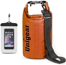 Waterproof Dry Bag w/ Phone Case 2L–40L Floating Lightweight for Kayaking & More