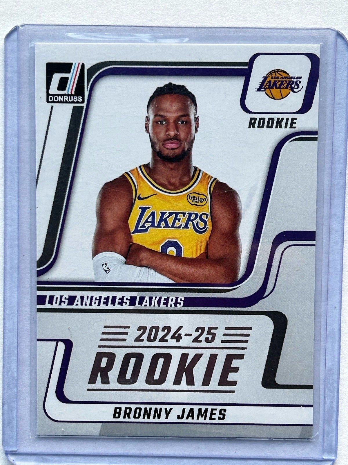 2024-25 Panini Donruss #NDA-BJL Bronny James Jr. Next Day Rookie Card RC