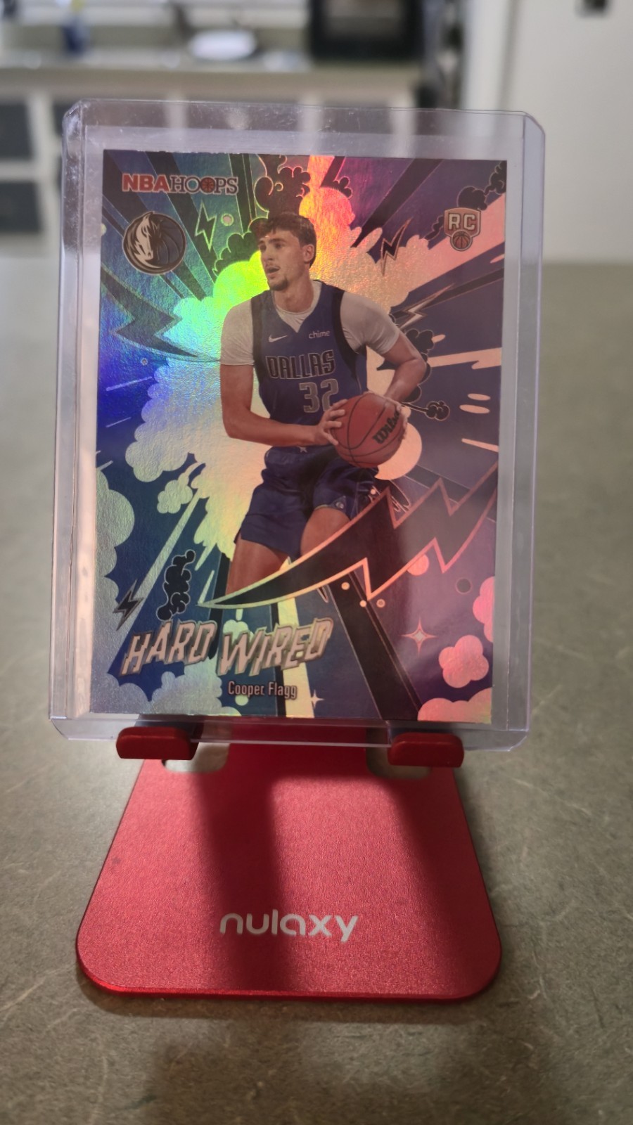 🔥🔥 2025-26 Topps NBA Hoops Cooper Flagg Hard Wired Holo Rookie Mavericks