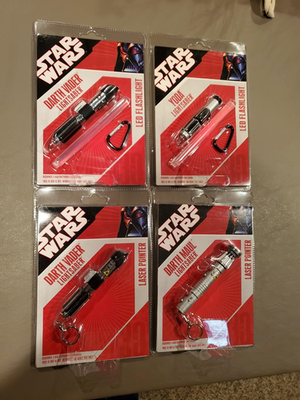 STAR WARS VADER, MAUL, YODA Master Replicas Flashlights and Laser