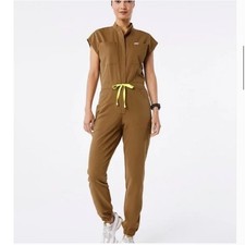 Worn Once Figs Rafaela Cargo Scrub Jumpsuit PO 5415 EARTH Size XXS