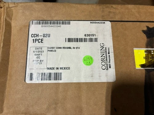 Corning CCH-02U Closet Connector Housing 2U (F/2 Panels) – NEW