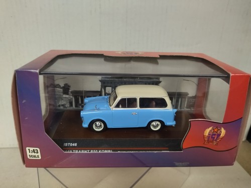 TRABANT P50 KOMBI 1959 BLUE/WHITE 1:43 IST046 - Imagen 5 de 5