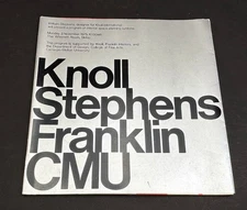 Knoll au Louvre Catalog of the Exhibition 1972 with special 1975 Knoll/CMU 1st