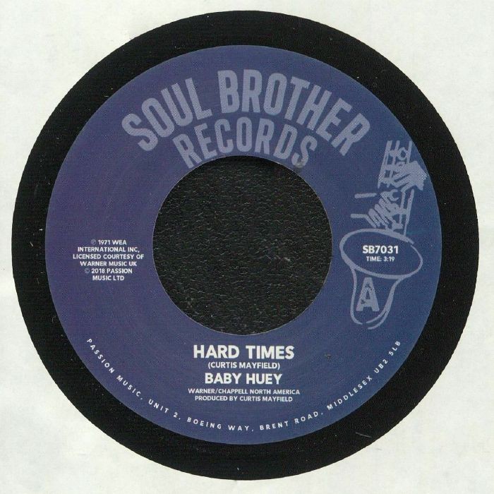 BABY HUEY - Hard Times - Vinyl (7"")