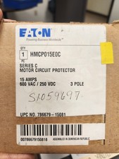 NIB - Eaton - HMCP015E0C - Molded Case Circuit Breaker - 15A, 3-Phases, 600V