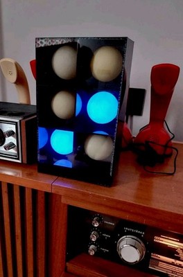Gemini LED Tischlampe für akustische und musikalische Steuerung Space Age Sti...