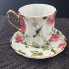 Victorias Garden Demitasse Mini Doll Size Teacup and Saucer with Pink Roses — photo 4
