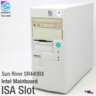 ISA SLOT COMPUTER INTEL SUN RIVER SR440BX PARALLEL PENTIUM II 2 400MHZ LAN SOUND