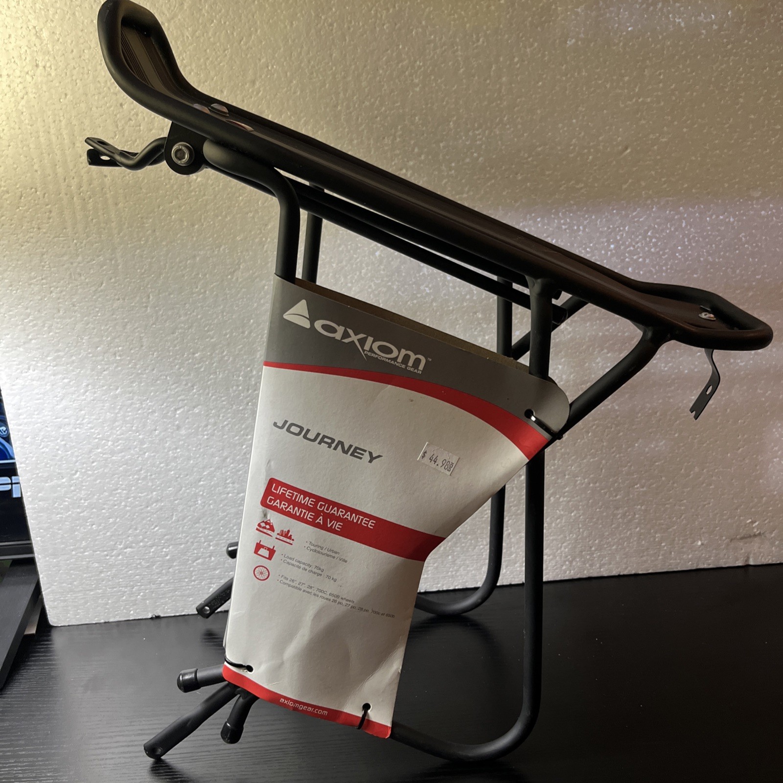 AXIOM JOURNEY RACK  WAS MOUNTED AND REMOVED