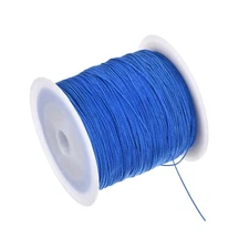 0.4mm Nylon String for Bracelets, 153 Yard Nylon Beading Thread Sapphire Blue