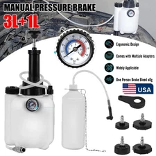 3L+1L Car Brake Bleeder Clutch Bleeding System Fluid Bleeder Tool Set Kit