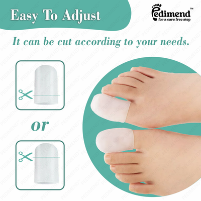 Trade Shop - Coppia Cuscinetti Silicone Protezione Per Dito Mignolo Plantari Cura Piedi 66780