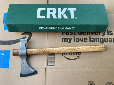 CRKT 2730 Woods Chogan T-Hawk Outdoor Camp Axe Tomahawk Hickory Handle