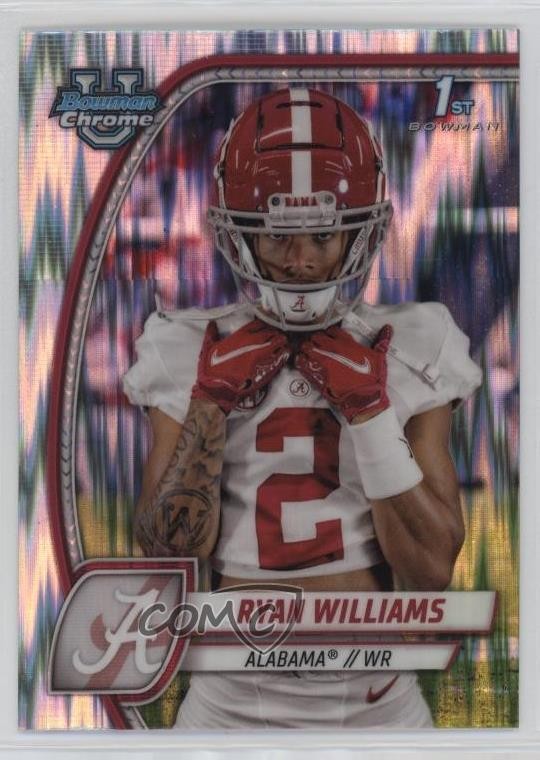 2024 Bowman U Chrome Stealth Refractor Ryan Williams #53 12kf