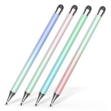Stylet pour Écran Tactile (4Pcs), Stylet 2 en 1 pour iPad, Haute Lumière