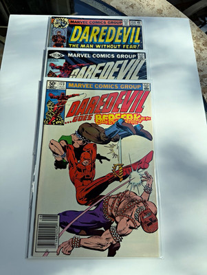 Daredevil #155 171 173 Marvel Frank Miller Era 3 Comic Lot Bronze Age