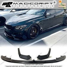 For 15-20 BMW F80 M3 F82 M4 MP Style Unpainted Front Bumper Lip Spoiler Urethane
