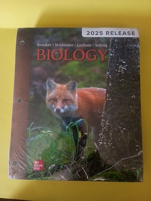 Biology Sixth Edition 2025 by Brooker, Widmaier, Graham, and Stiling New Sealed