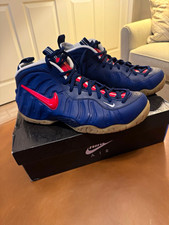 Nike Air Foamposite Pro Blue/Red/White Men s ...