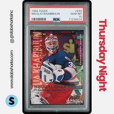 1994 FLEER #242 NIKOLAI KHABIBULIN (POP. 1) PSA 10